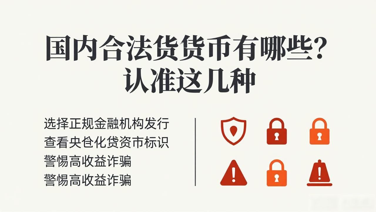 国内合法数字货币有哪些？认准这几种