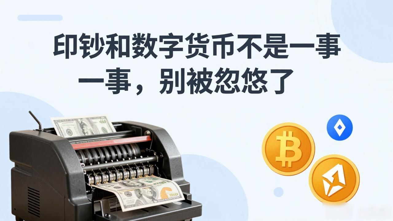 印钞和数字货币不是一回事，别被忽悠了