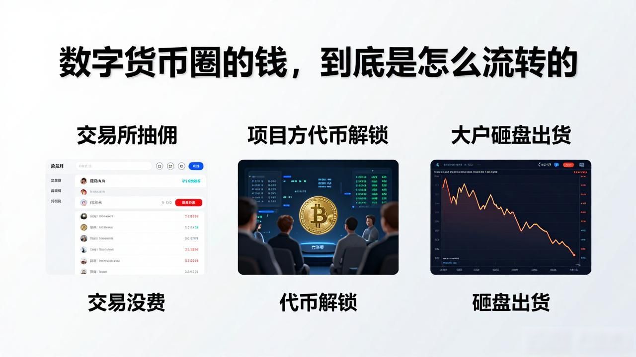 数字货币圈的钱，到底是怎么流转的