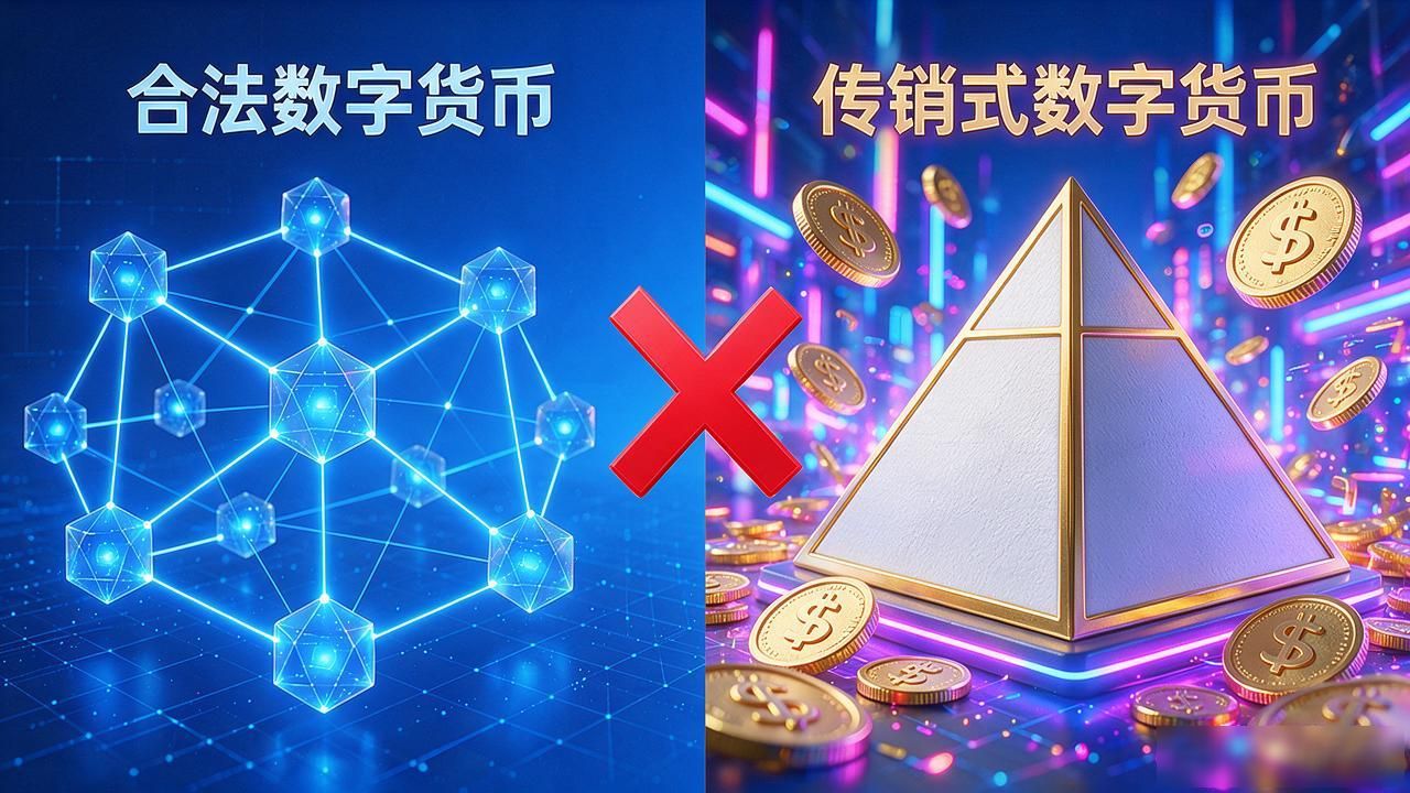 传销式数字货币与合法数字货币区别_数字货币传销骗局识别方法_数字货币是网络传销吗