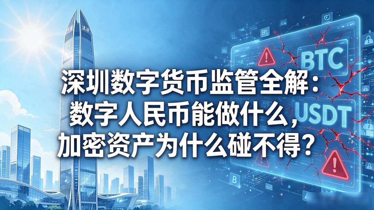 深圳数字货币监管全解：数字人民币能做什么，加密资产为什么碰不得