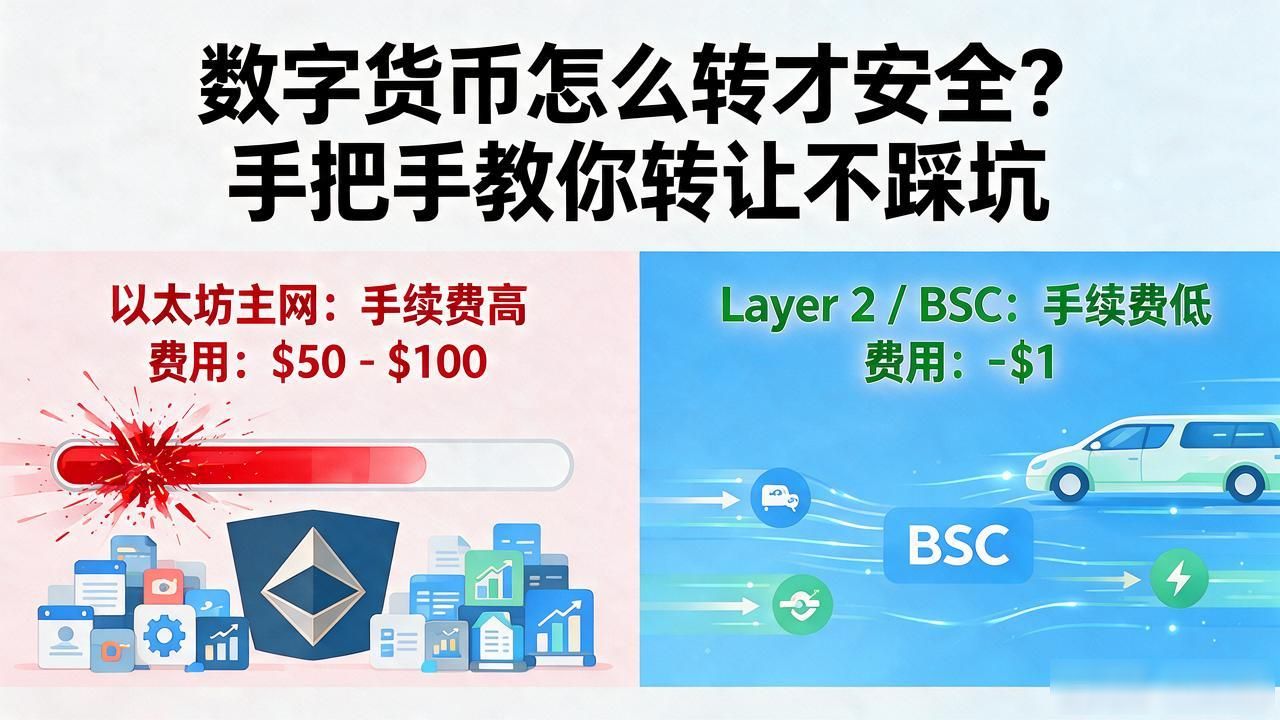 数字货币怎么转才安全？手把手教你转让不踩坑