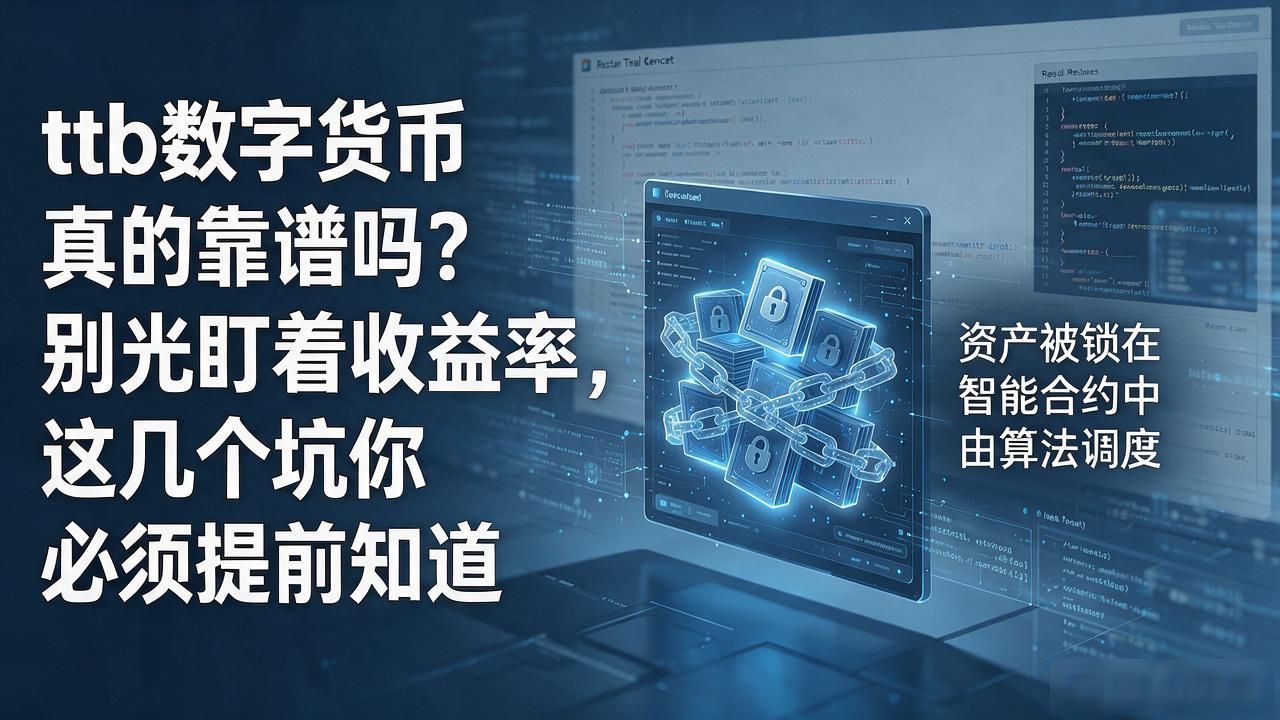 ttb数字货币真的靠谱吗？别光盯着收益率，这几个坑你必须提前知道