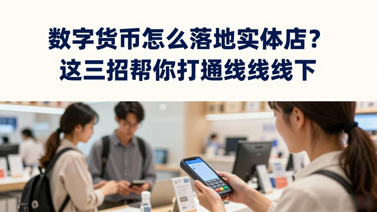 数字货币怎么落地实体店？这三招帮你打通线上线下