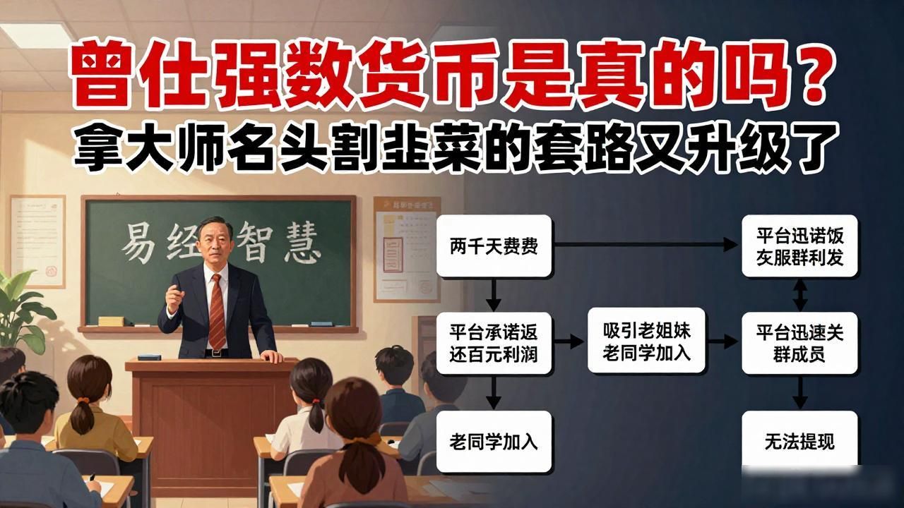 曾仕强数字货币是真的吗？拿大师名头割韭菜的套路又升级了