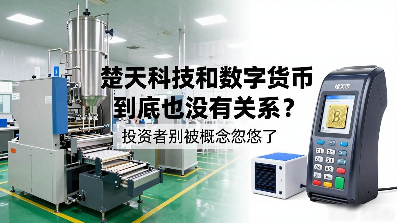 楚天科技和数字货币到底有没有关系？投资者别被概念忽悠了