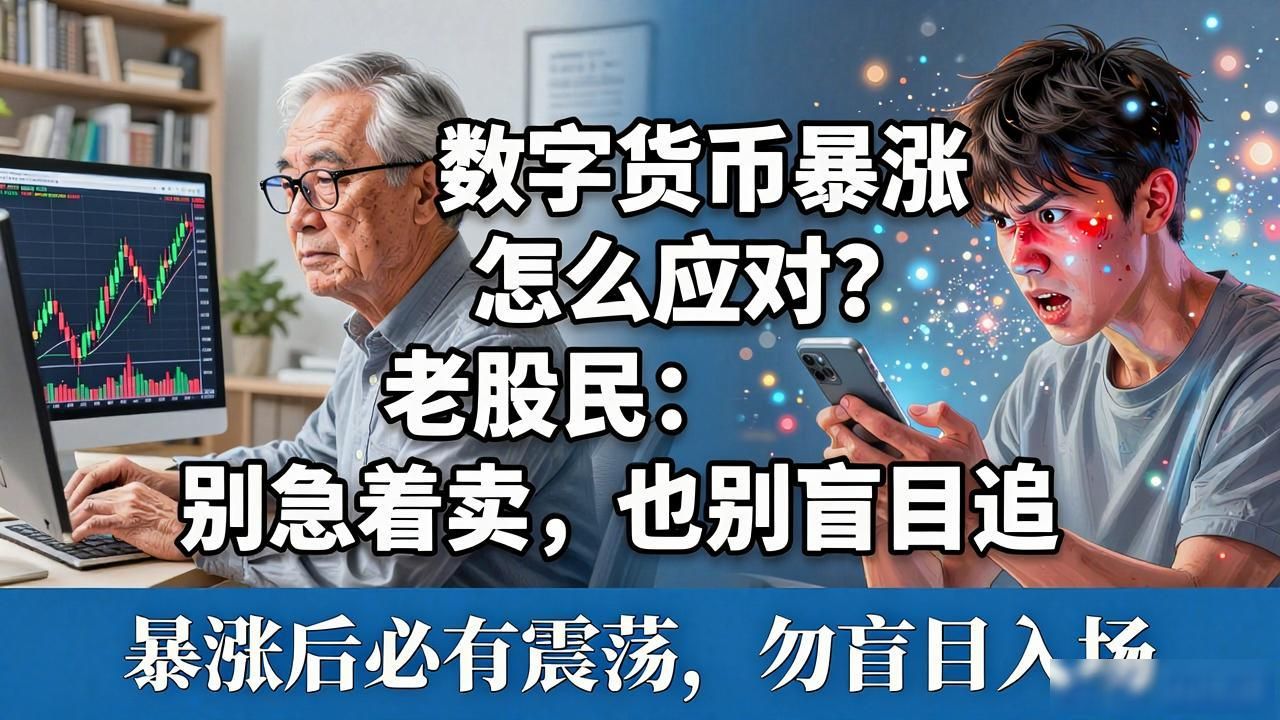 数字货币暴涨怎么应对？老股民：别急着卖，也别盲目追