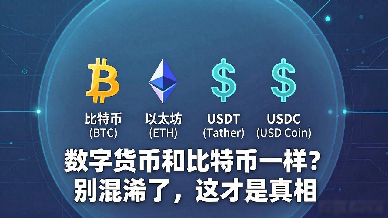 数字货币和比特币一样？别混淆了，这才是真相