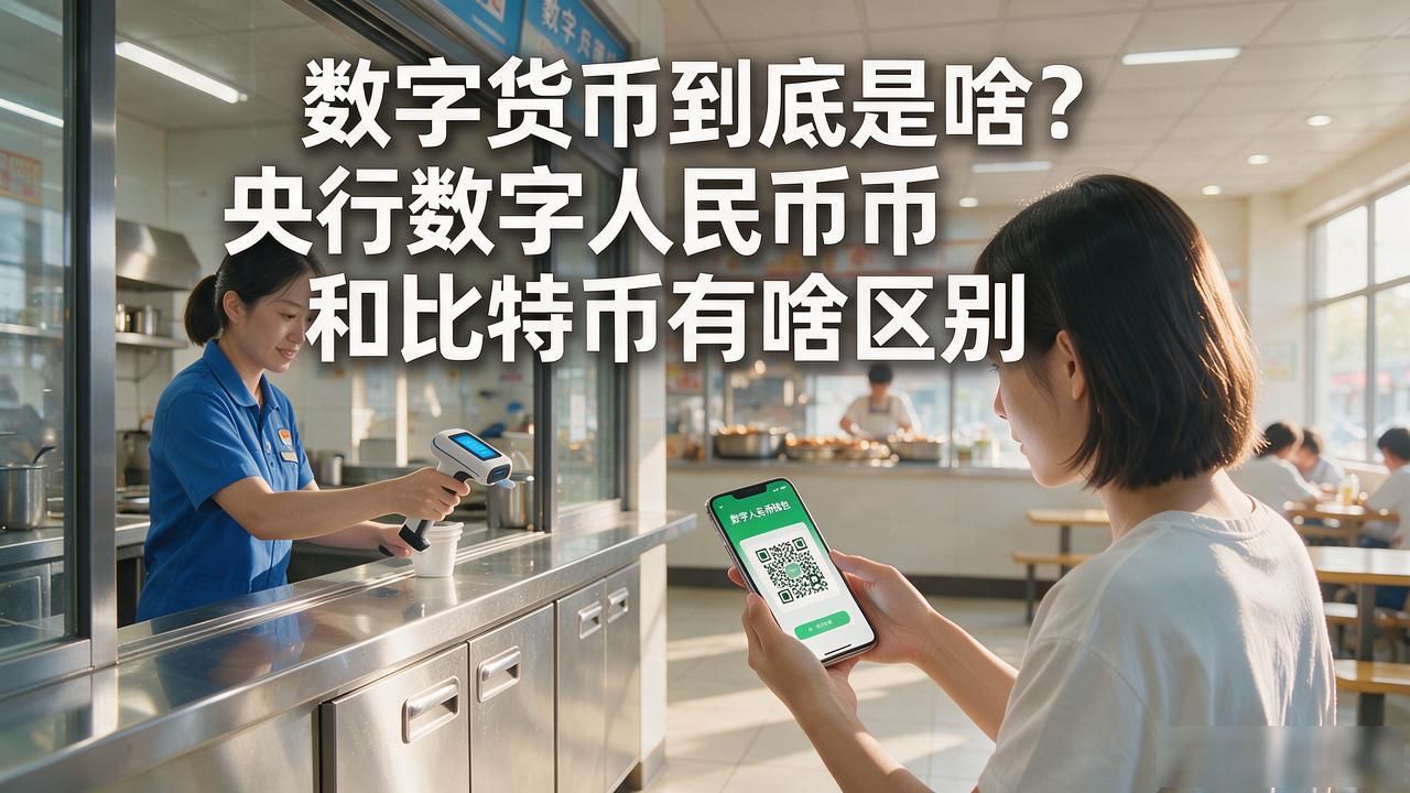 数字货币到底是啥？央行数字人民币和比特币有啥区别