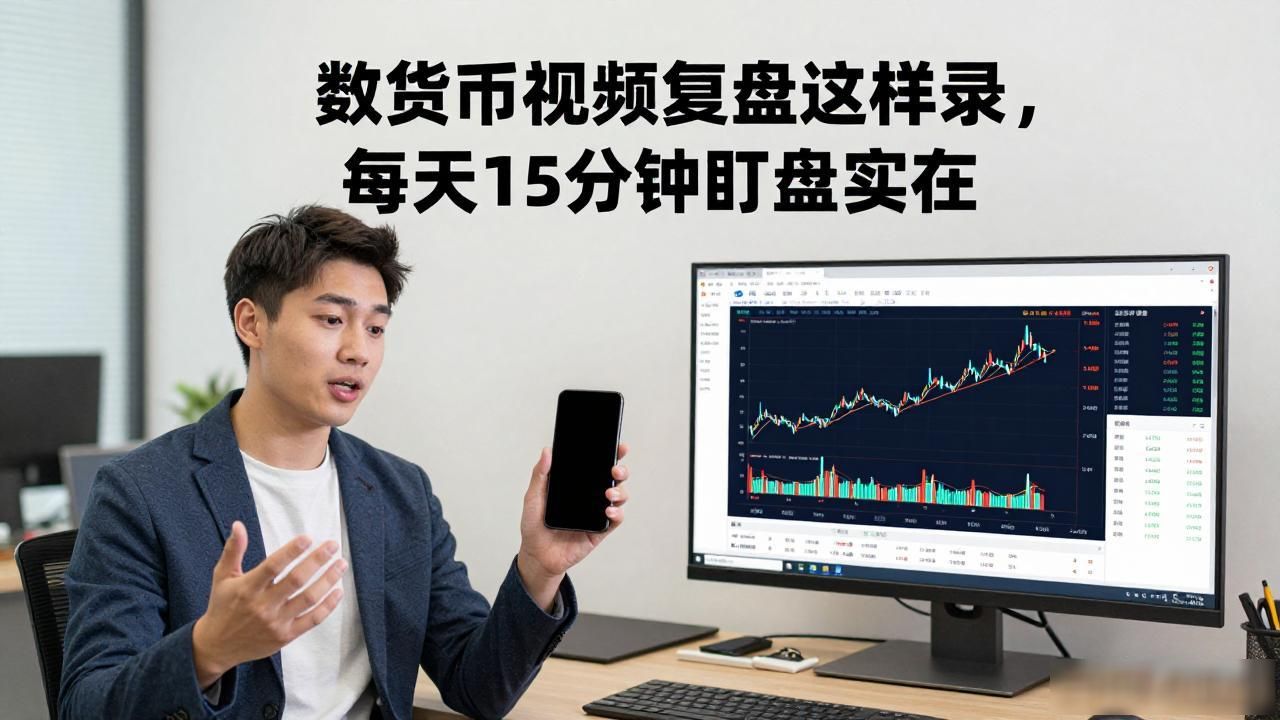 数字货币视频复盘这样录，每天15分钟比盯盘实在