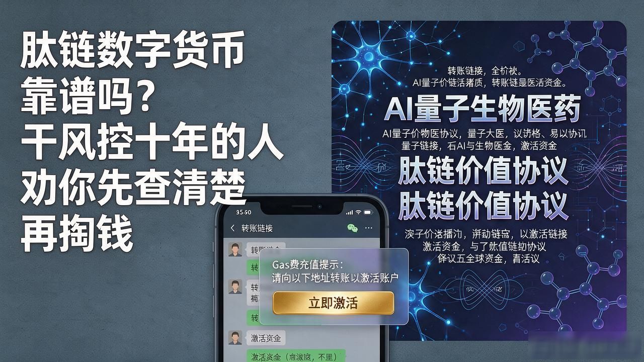 肽链数字货币靠谱吗？干风控十年的人劝你先查清楚再掏钱