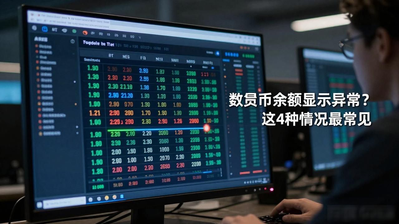 数字货币余额显示异常？这4种情况最常见