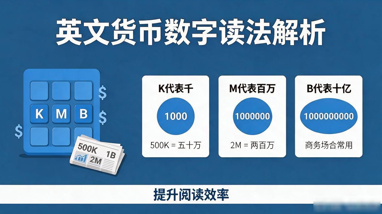 英文货币数字读法解析