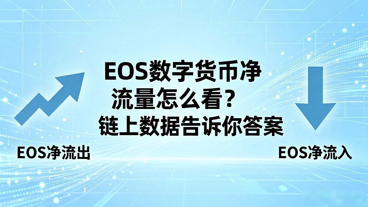 EOS数字货币净流量怎么看？链上数据告诉你答案