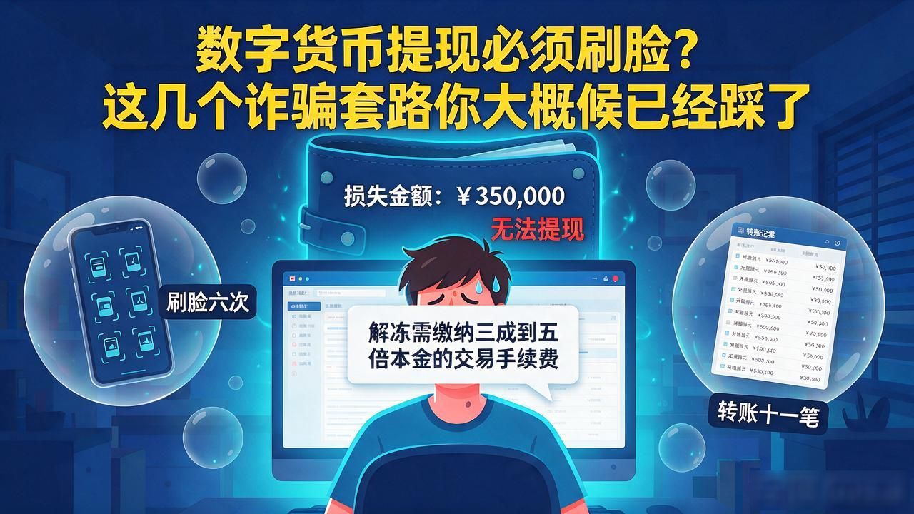 数字货币刷脸诈骗套路_数字货币刷脸诈骗_平台账户冻结人脸验证
