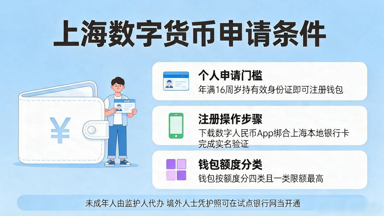 上海数字货币申请条件：个人和企业申请门槛、材料清单一次说清