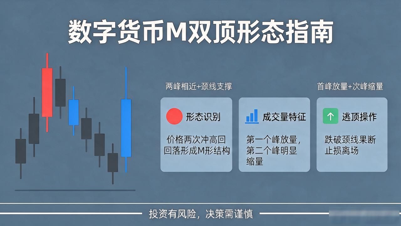 M字形数字货币图到底长啥样？双顶形态识别与逃顶实操指南