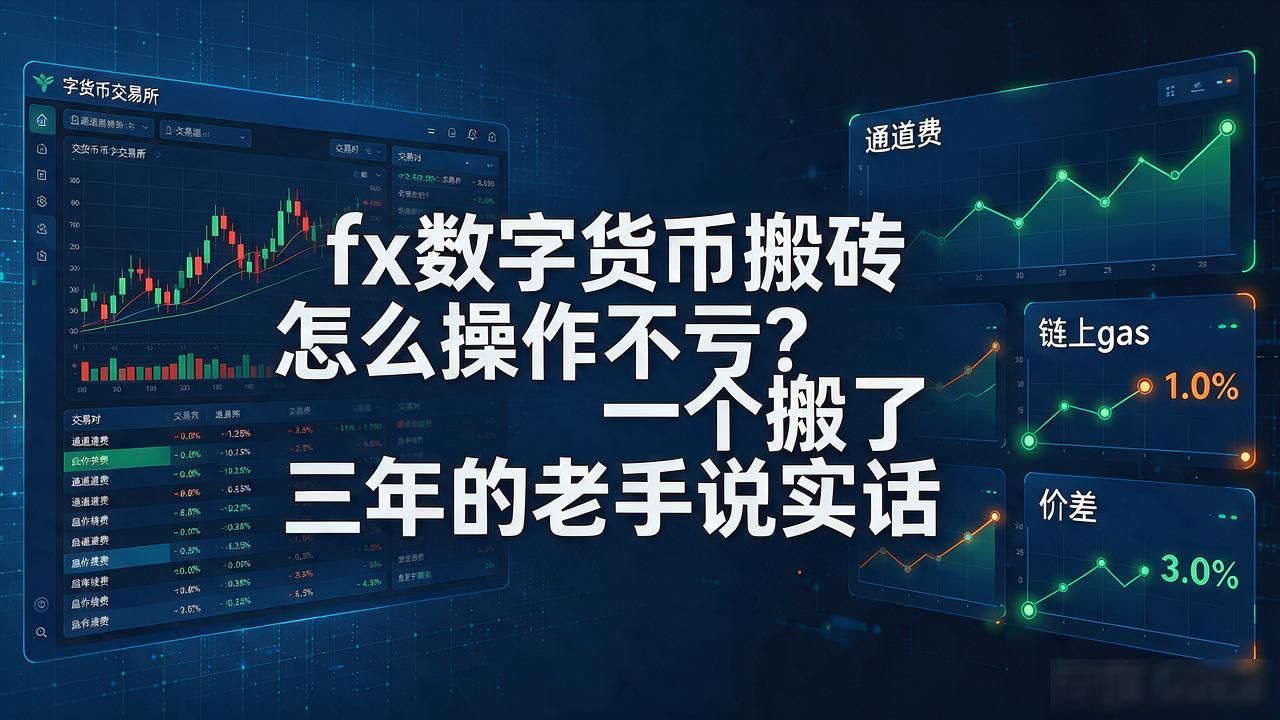fx数字货币搬砖怎么操作不亏？一个搬了三年的老手说实话