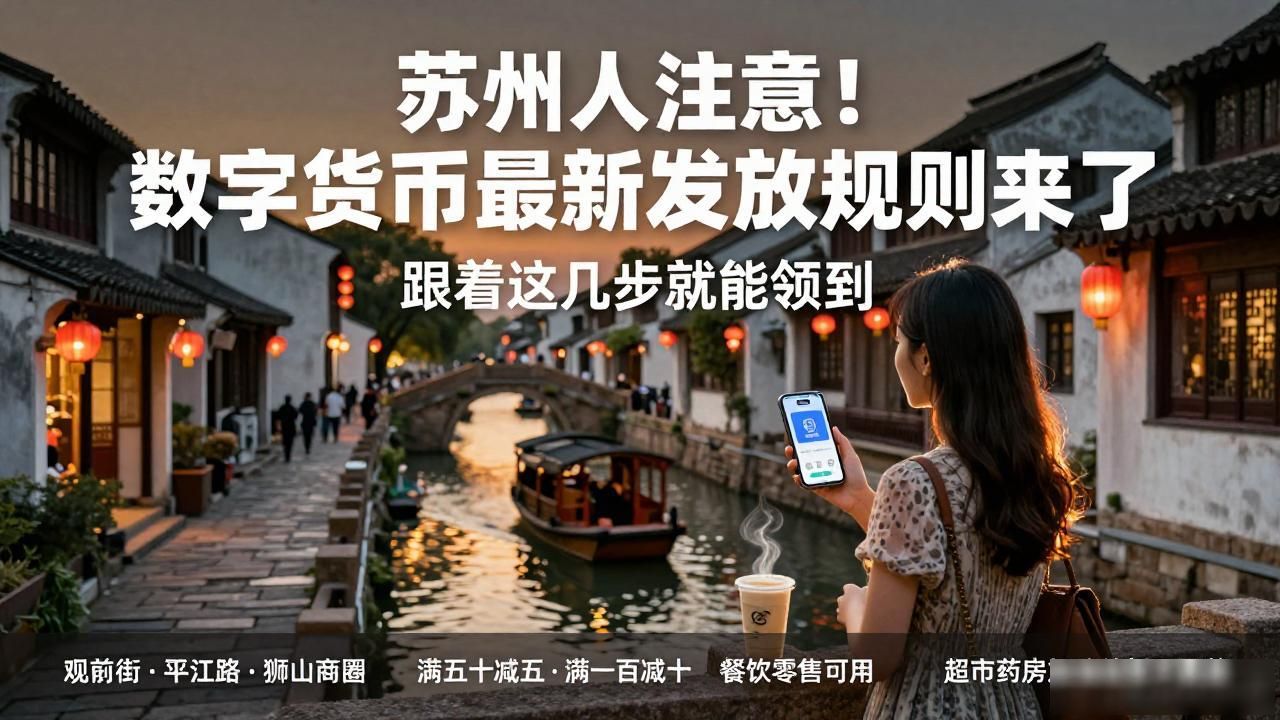 苏州人注意！数字货币最新发放规则来了，跟着这几步就能领到