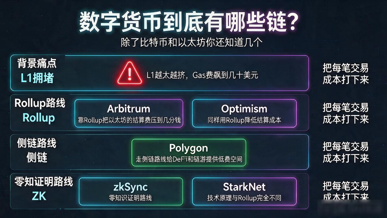 数字货币到底有哪些链？除了比特币和以太坊你还知道几个