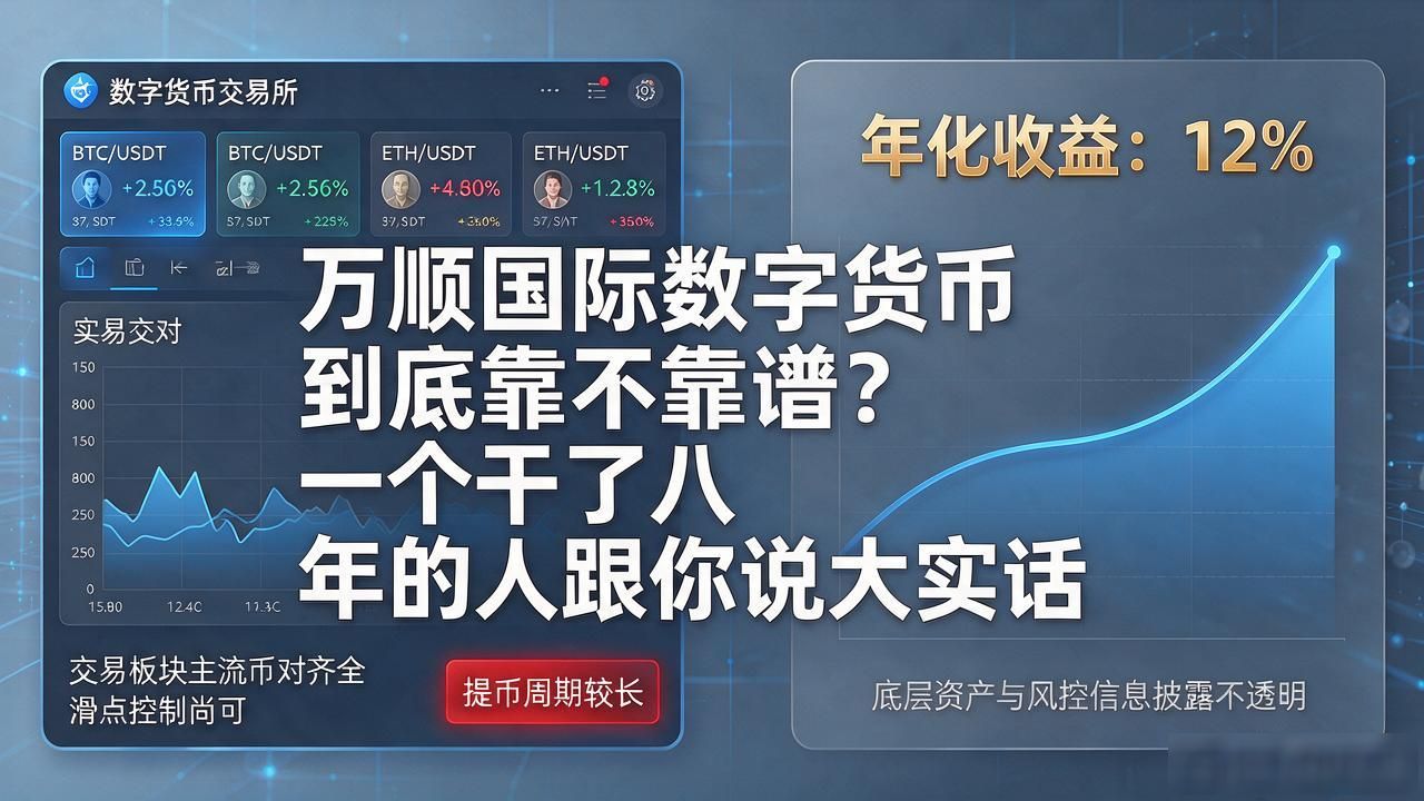 万顺国际数字货币到底靠不靠谱？一个干了八年的人跟你说大实话