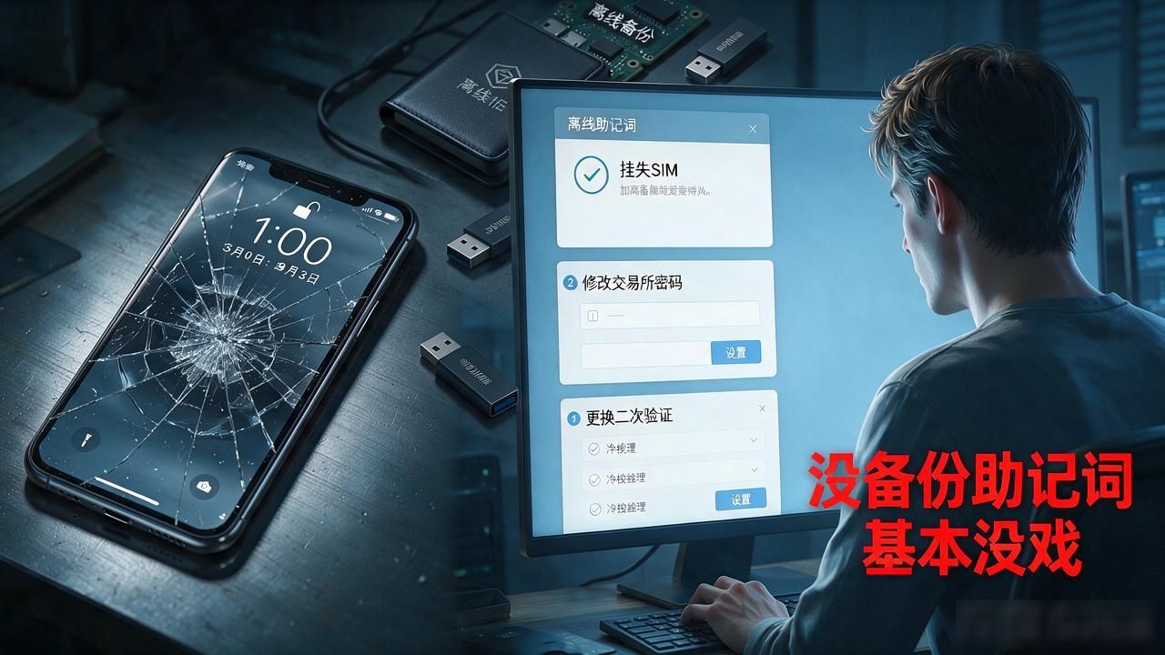 数字货币一旦手机丢了_手机丢失数字货币安全_助记词备份区块链资产