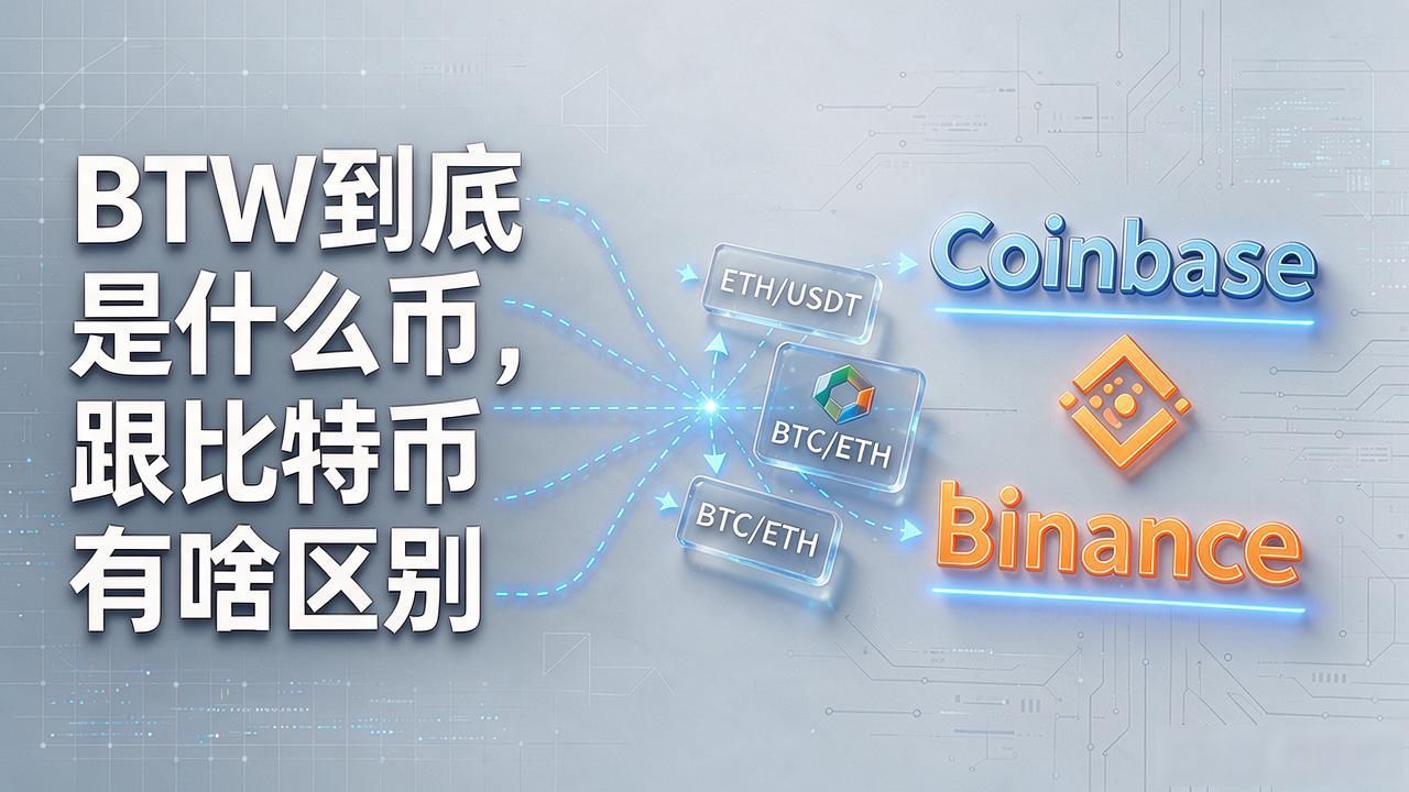 BTW代币是主流币种吗_BTW与BTC区别_BTW是什么数字货币