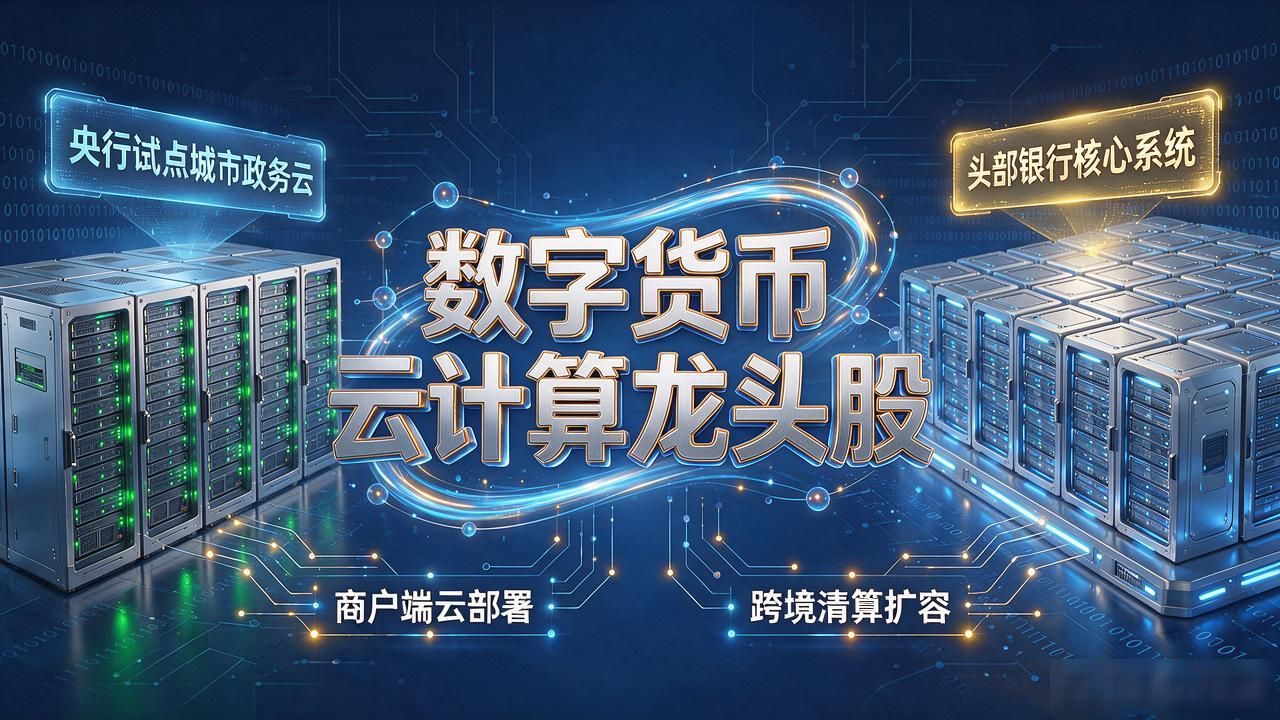 数字货币云计算龙头股怎么挑？别光看概念，产业卡位才定生死